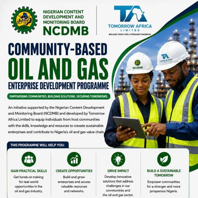 BBLI participated in a 10day oil and gas training in collaboration with NCDMA and Tomorrow Aftica